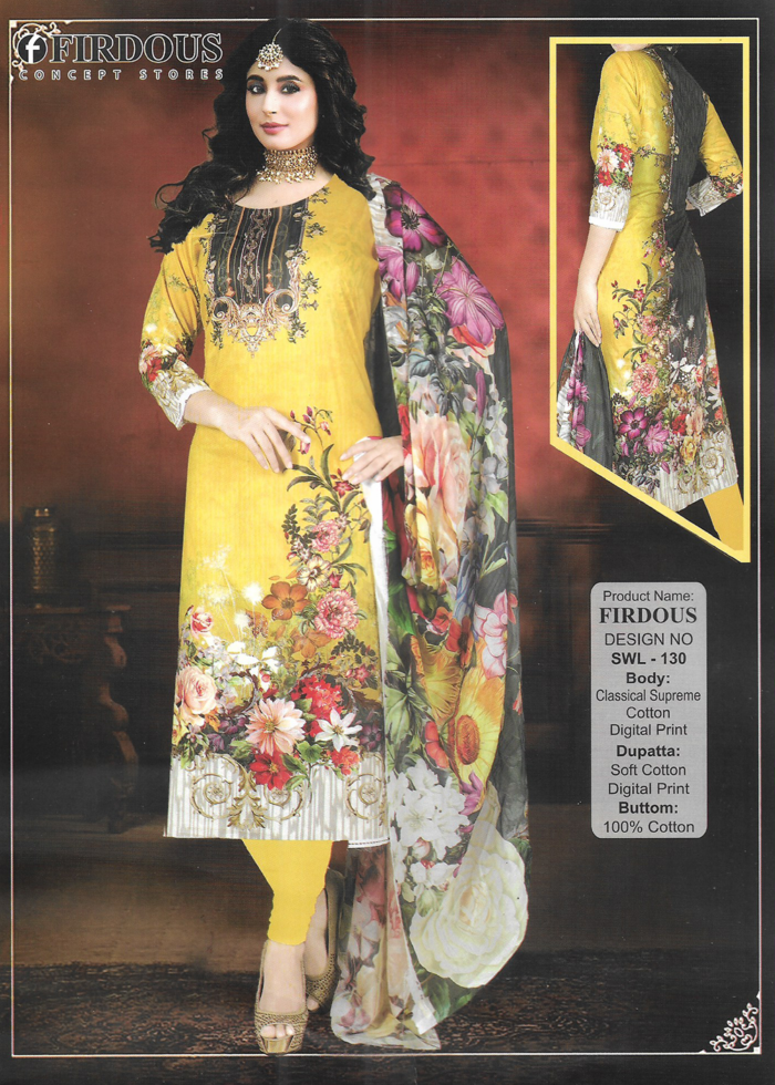 High quality Pakistani Malhar lown three piece
