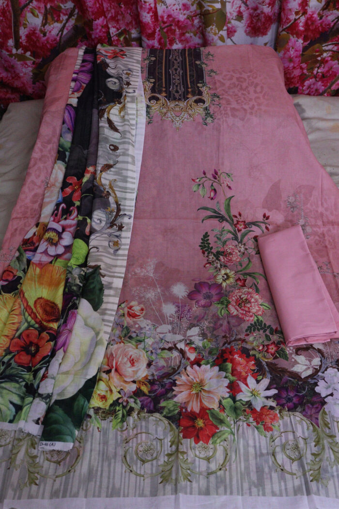 High quality Pakistani Malhar lown three piece